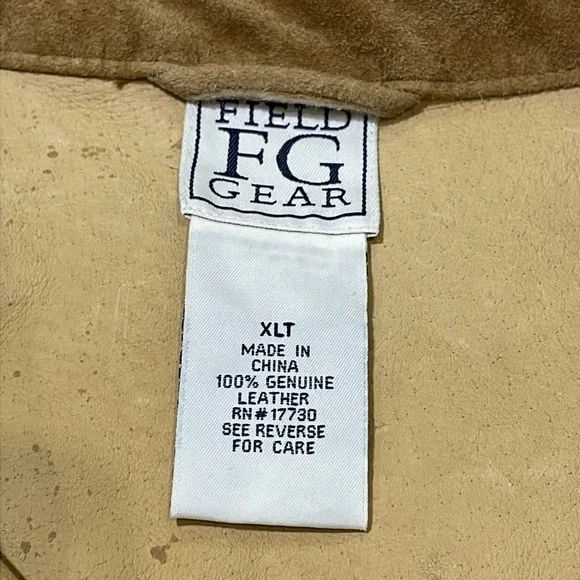 Men's 100% Real Suede Leather Trucker Jacket Shirt Western Wear Field Gear XLT - Picture 7 of 15